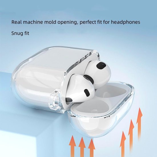 Hoesje compatibel met AirPods 4 2024, TPU schokbestendig transparant eenvoudig [LED aan de voorkant] Compatibel met AirPods 4 2024. Transparant van hoesje — afbeelding 5