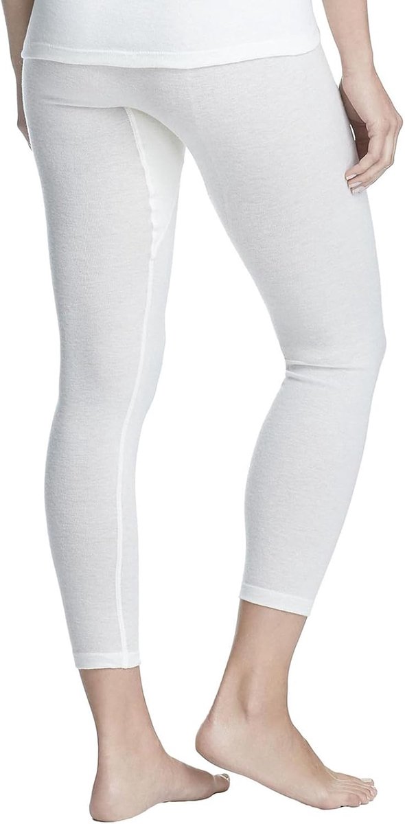 Onderbroek voor dames van scheerwol/modal, wolwit, L