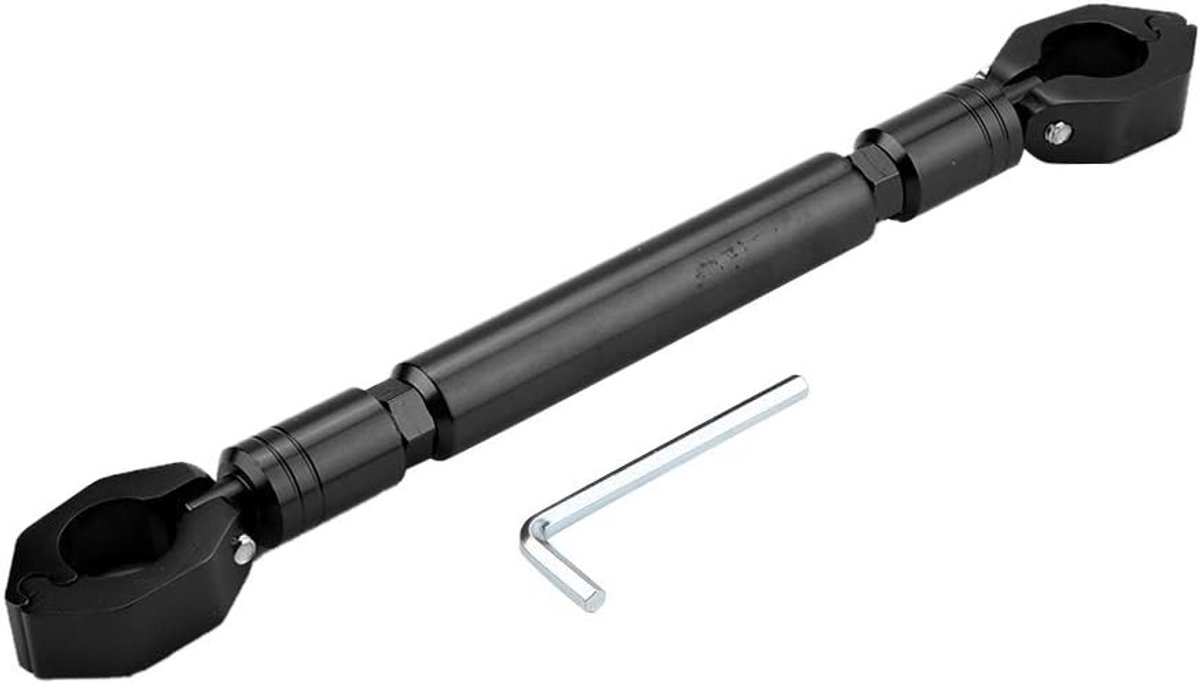 Motorfiets Balance Bar Motorfiets Kruisbalk Stuur Aluminiumlegering Telefoonhouder voor Universele Motorfietsen met 22 mm diameter stuur zwart