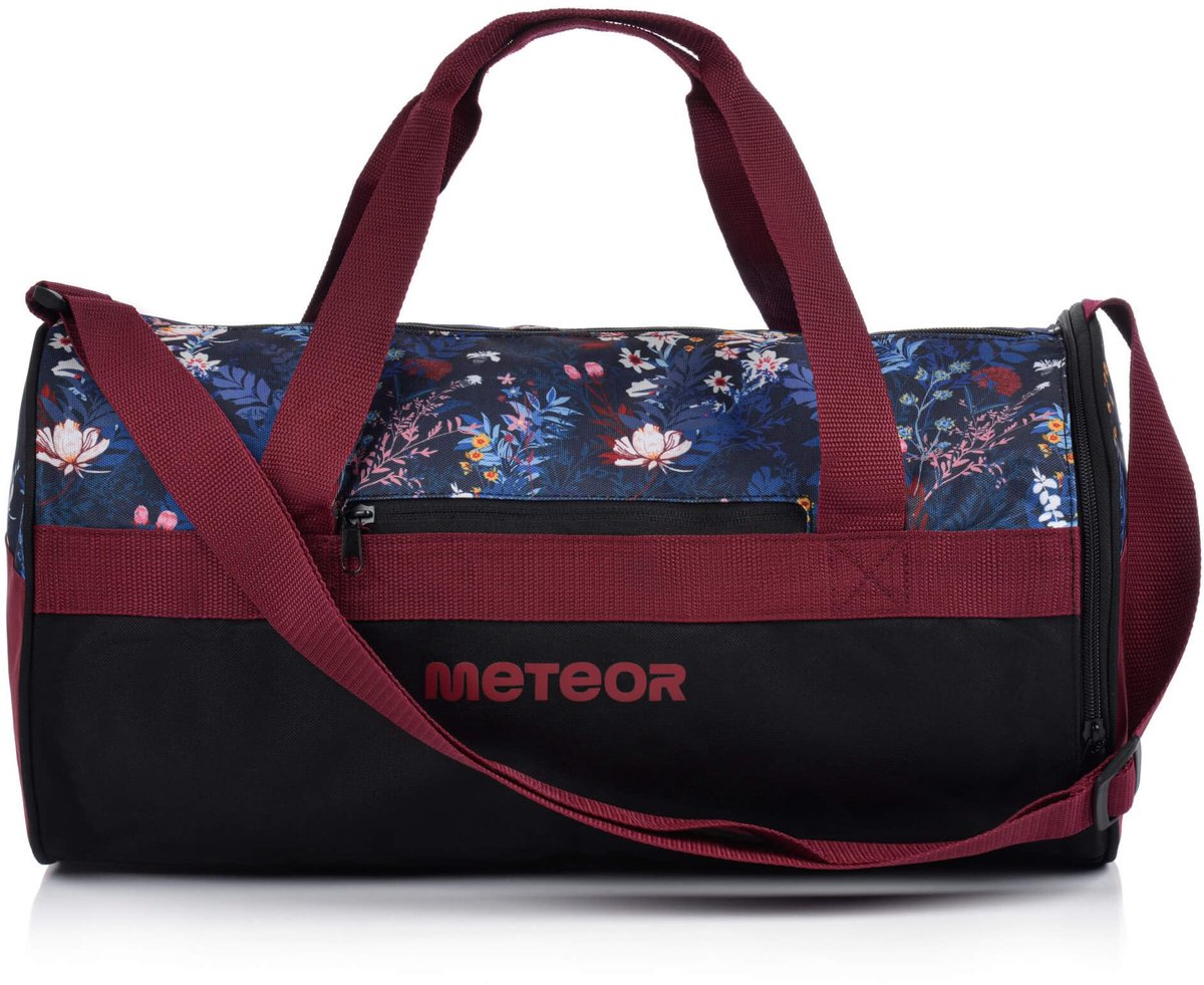 Sporttas 48x25x25 cm - Duffel met bloemen - Ruim en stijlvol - Perfect voor gym en weekend - ShopVlot