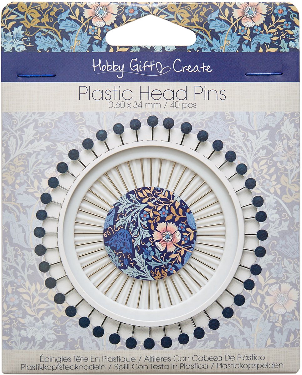 Hobby Gift Create: plastic kopspeldenwiel: 40 stuks