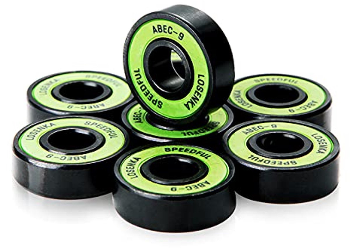 Lagers ABEC 9 - chroomstaal - hoge precisie - voor skateboard - ShopVlot