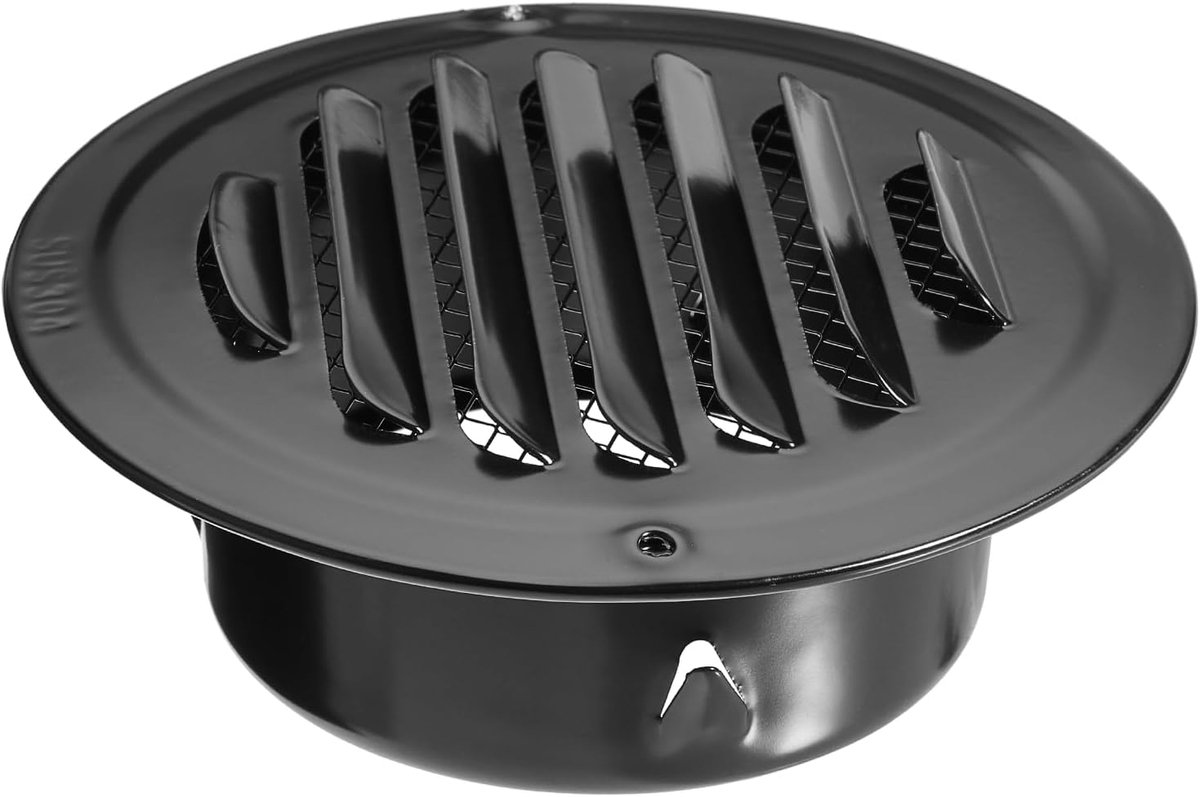 Ventilatierooster 100 mm - RVS - Insecten- en vogelbescherming - Geschikt voor badkamer en keuken - ShopVlot