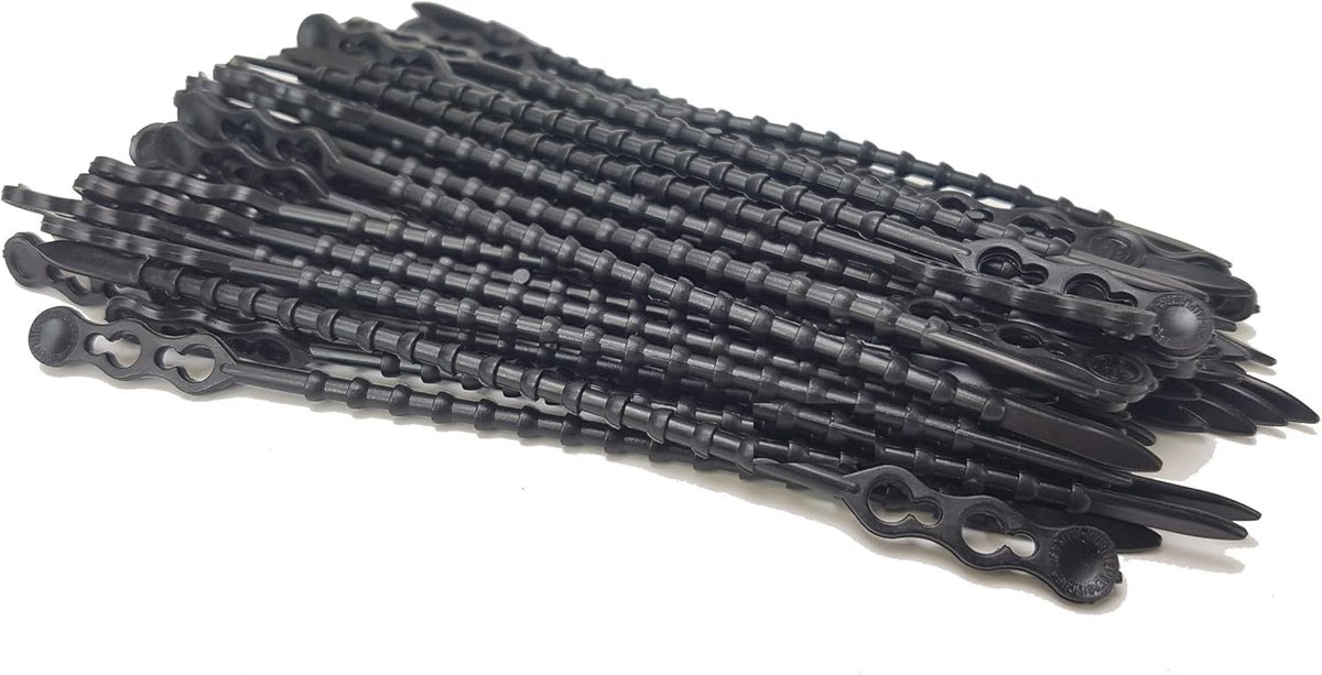 Kabelbinders 120 mm - Zwart - Multifunctioneel - Voor snel sluiten en openen - ShopVlot