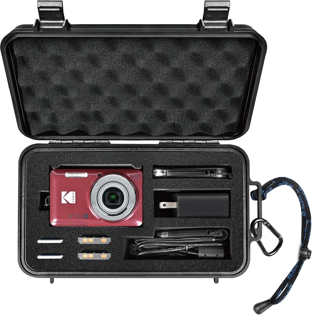 Camera tas voor Kodak PIXPRO FZ55/FZ45 - Waterdicht hardcase - Hoogwaardige schuimindeling - Bescherming en organisatie - ShopVlot