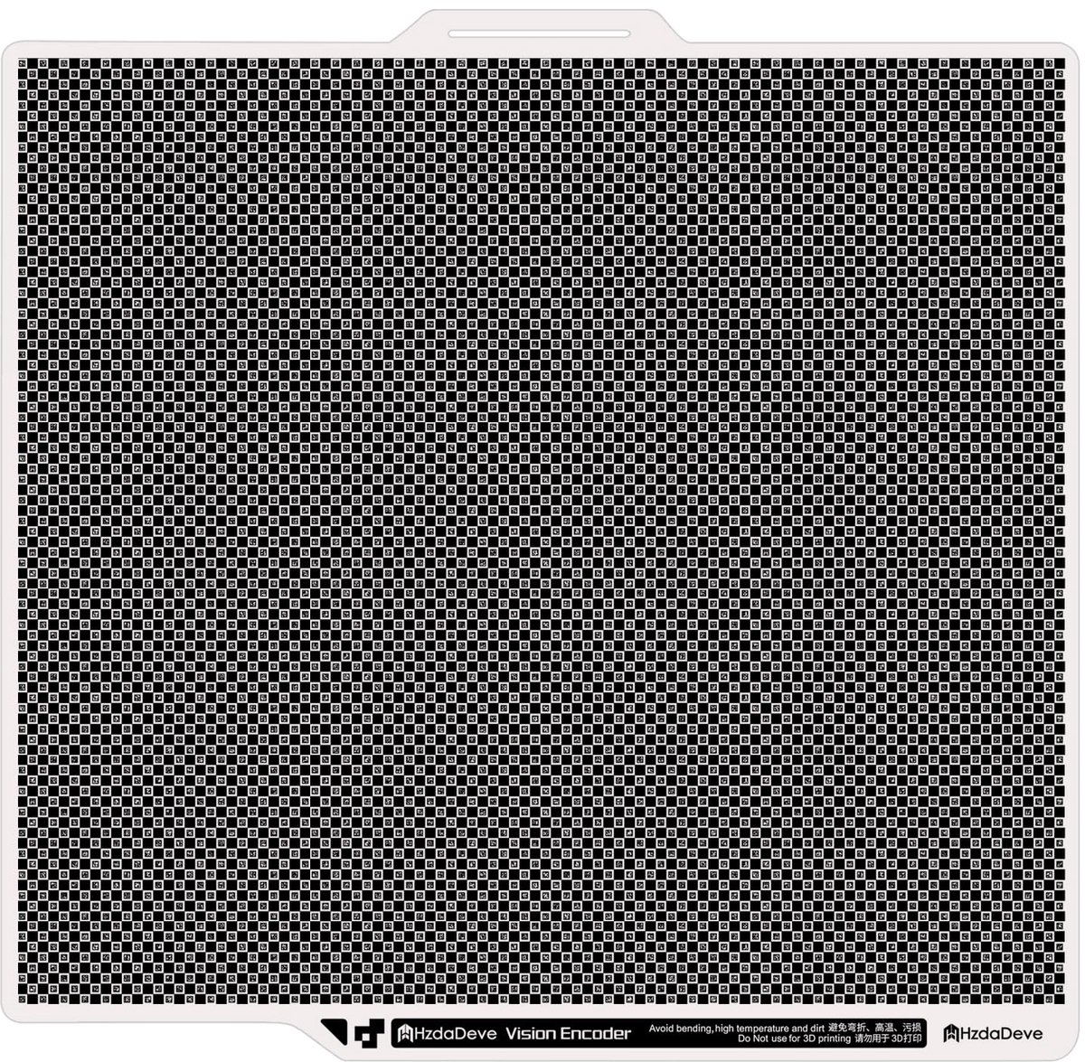 Vision encoder 25.7 x 25.7 cm - nauwkeurige calibratietool - voor Bambu Lab X2D Combo - eenvoudig te gebruiken - ShopVlot