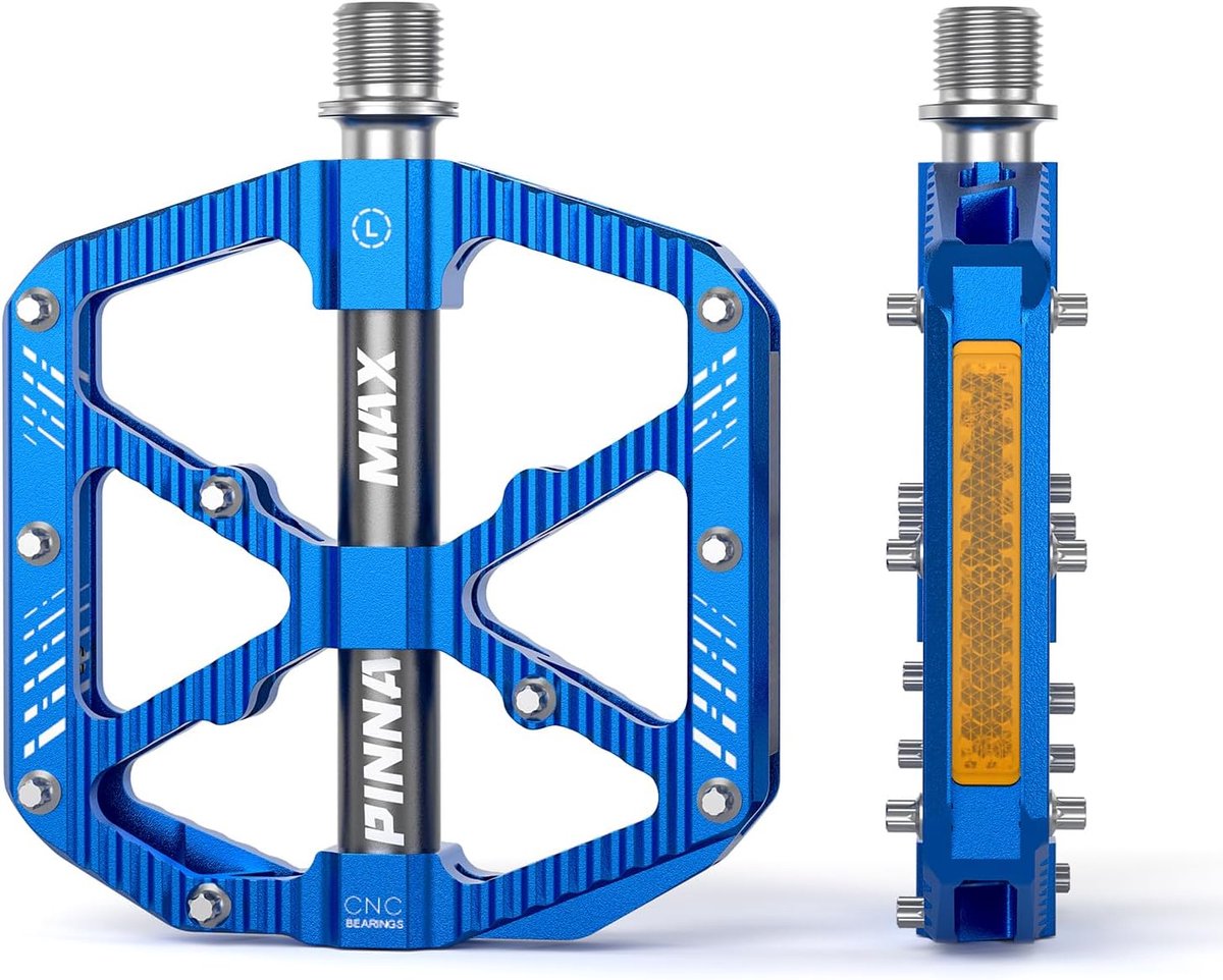 MTB pedalen CNC aluminium - 3 afgedichte lagers - slipvaste grip - ideaal voor mountainbike - ShopVlot
