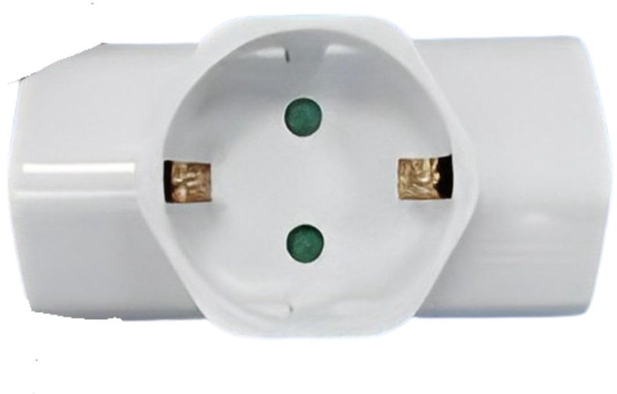 Schuko drievoudige stopcontact 16A - duurzaam plastic - compatibel met Europese normen - ShopVlot