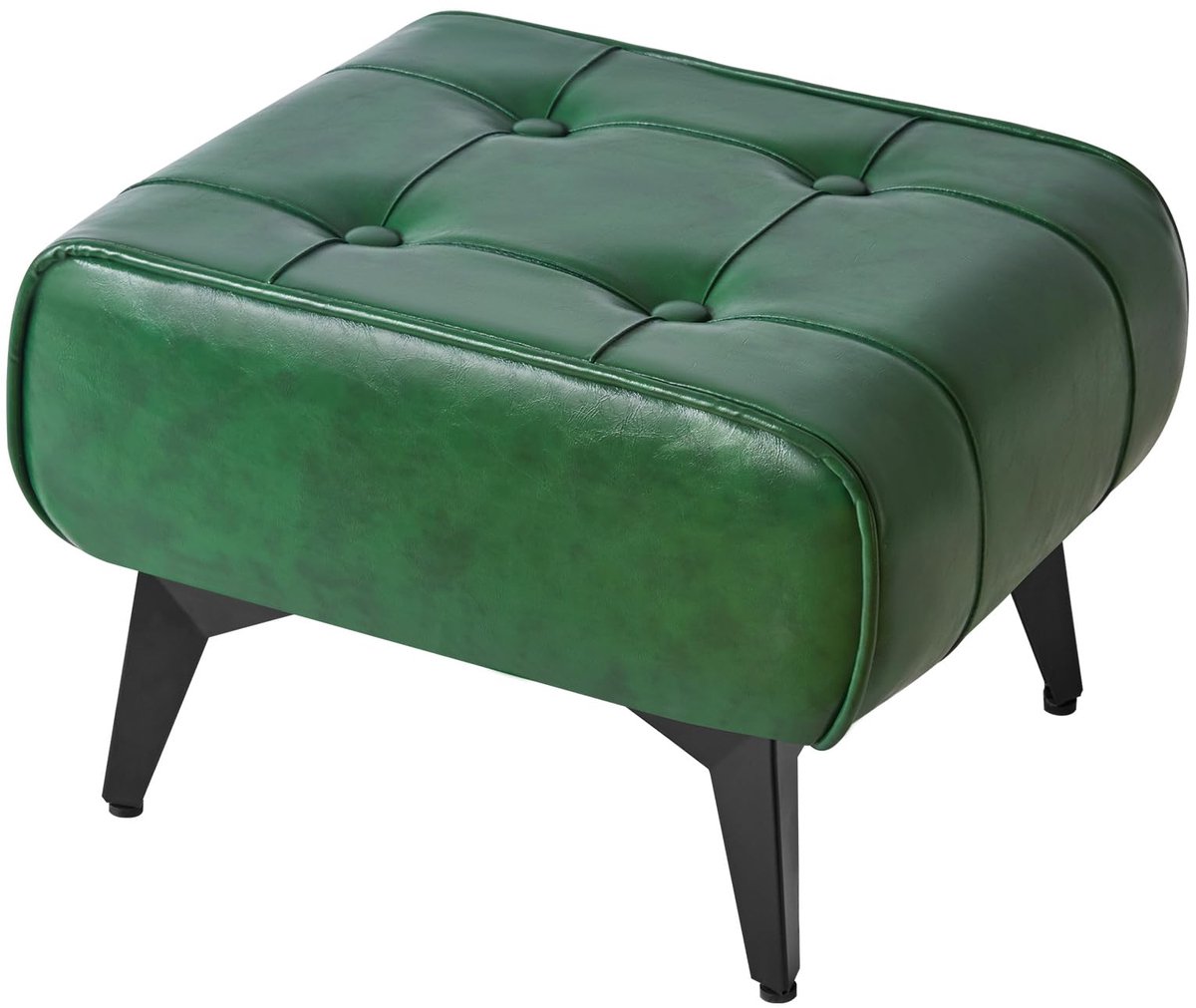 Ottomaan poef 40x30x26CM - nepleer groen - multifunctioneel accenttafel - ideaal voor woonkamer - ShopVlot