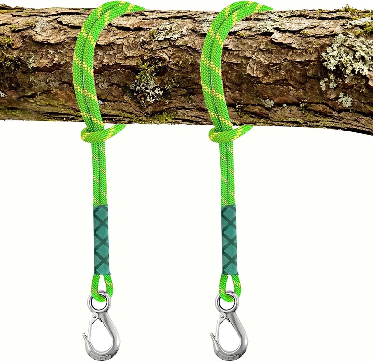 Schommelbevestigingstouw 120 cm - Hangmatband met haak - Robuust polyester - Voor tuinschommels - ShopVlot