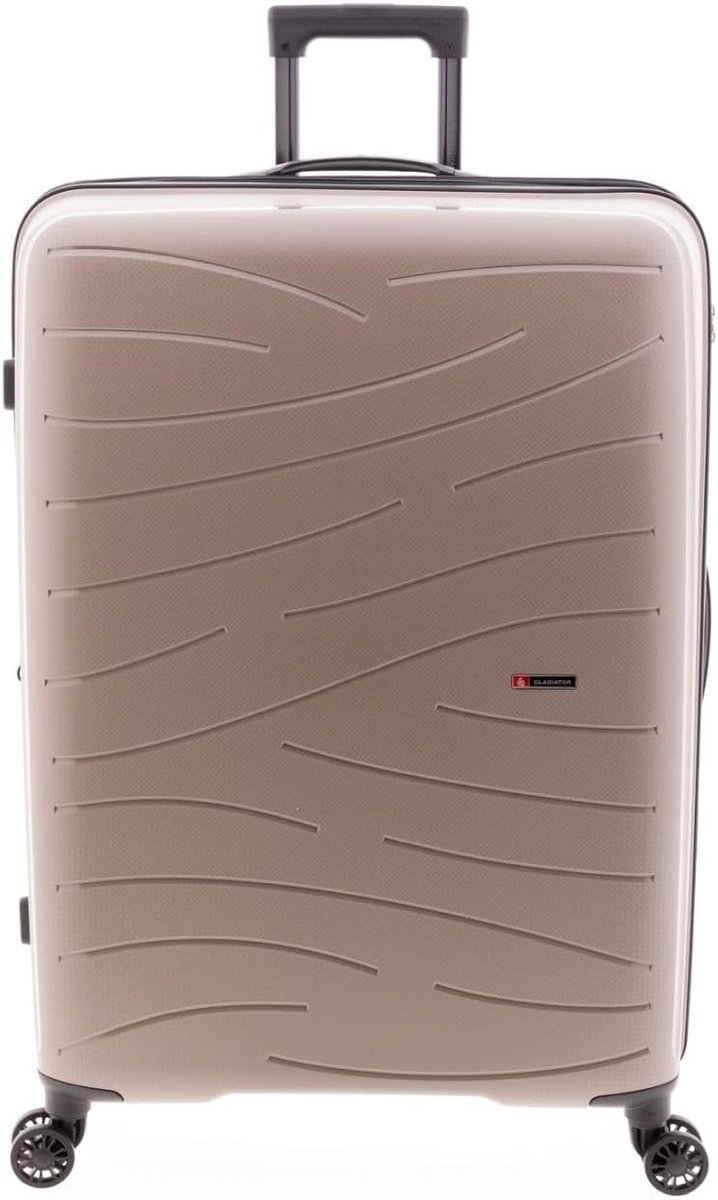 Koffer 70 cm - polypropyleen - 4 dubbele wielen - ideaal voor lange reizen - ShopVlot