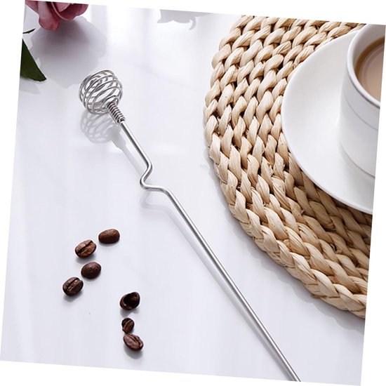 Roestvrijstalen Roerstaaf - Cocktail roerstaafje Drankroerder - Dranken Mixen - Hittebestendig - 24 cm - Zilver — afbeelding 2
