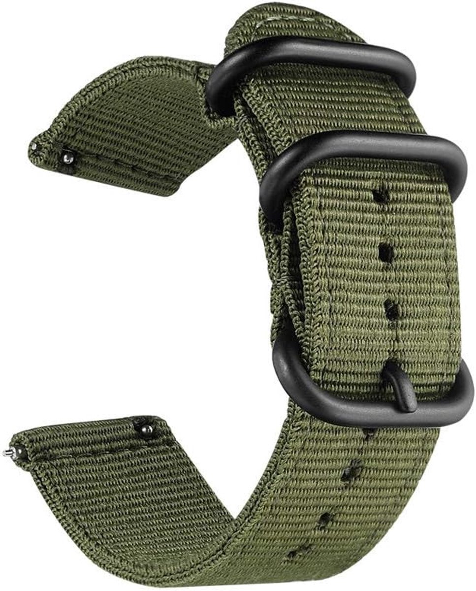 Vervangende Horlogeband 20mm 22mm 18mm 24mm - Nylon Canvas - Verstelbare Gesp - Ideaal voor Sport en Fitness - SnelShoppen