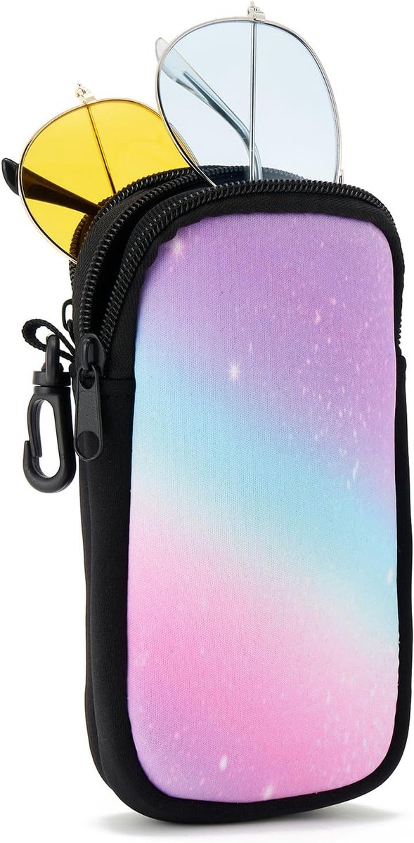 Bril etui met 2 compartimenten - reisorganizer voor zonnebril en leesbril - lichtgewicht beschermcase - SnelShoppen