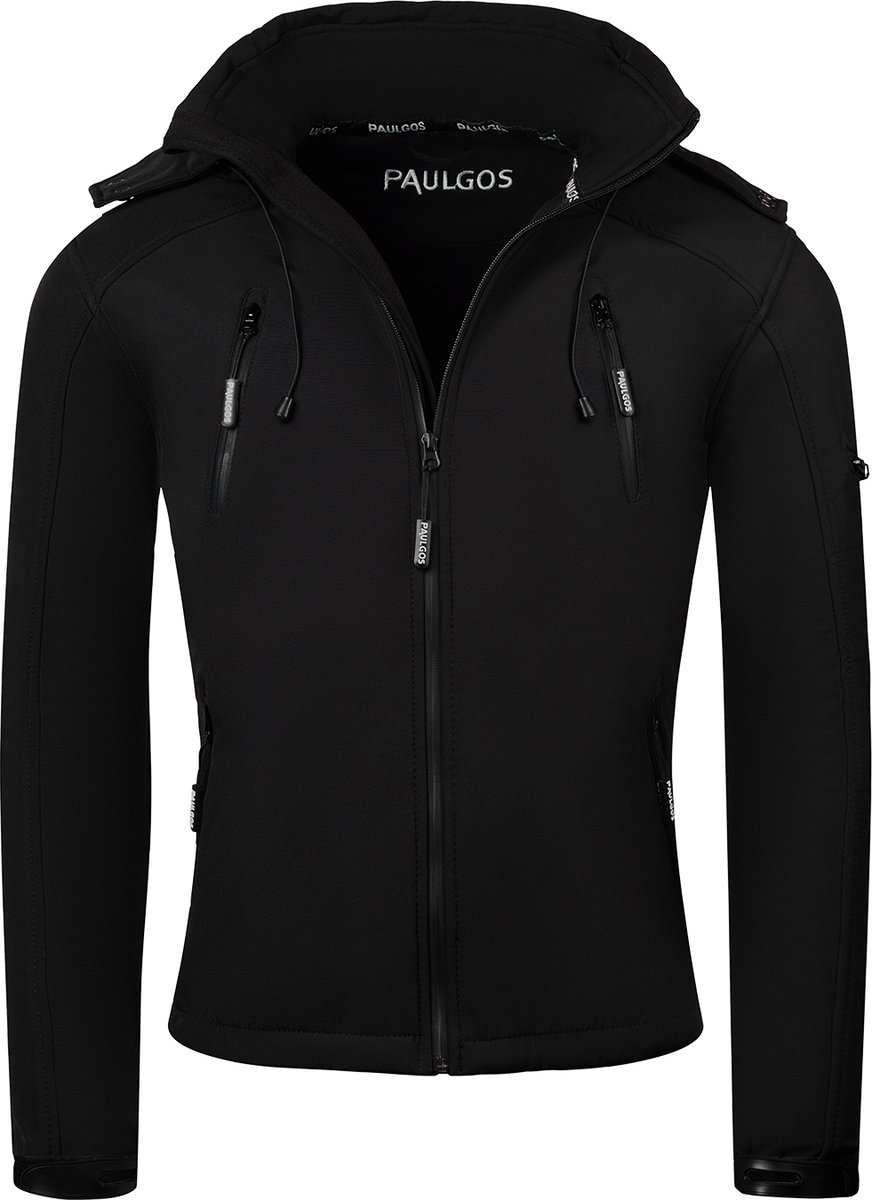 PAULGOS Softshelljas voor heren – Functionele outdoor- en vrijetijdsjas – Maten S–5XL