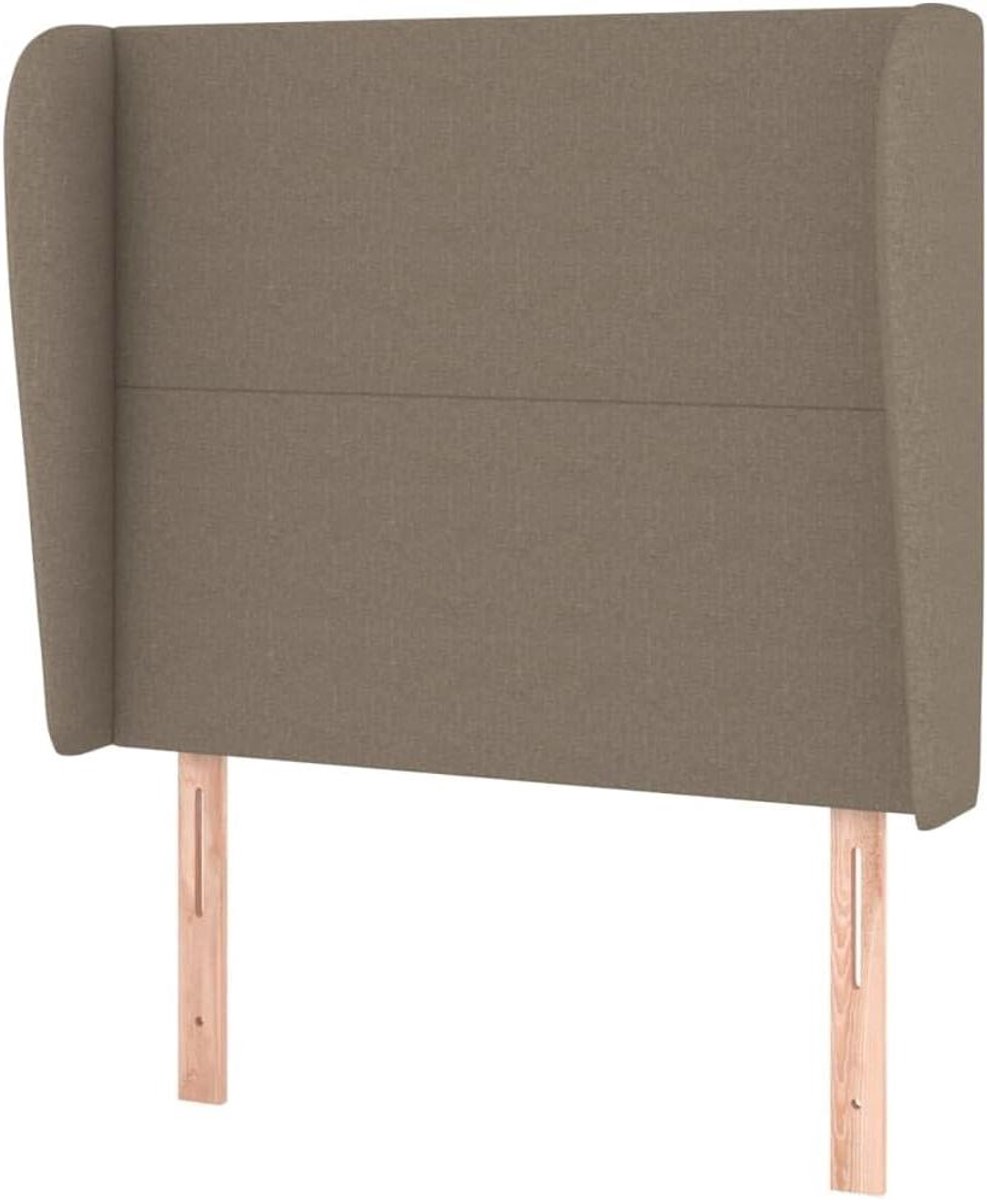 Hoofdbord met randen - Hoofdeinde bed - Bedombouw compleet maken - Verstelbare hoogte - 83 x 23 x 118/128 cm