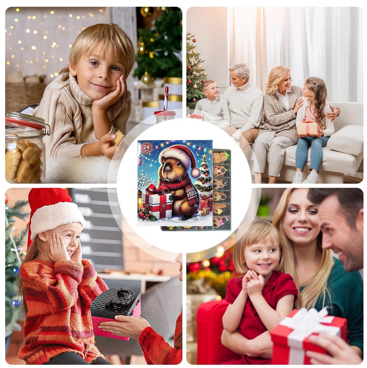 Capybara adventskalender 2026 - 24 dagen kerst countdown speelgoed - kalender speelset voor de feestdagen - verjaardagen - voor kinderen en volwassenen – foto 4