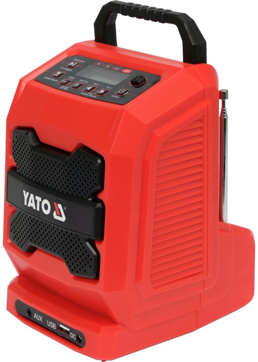 Yato YT-82940, Draagbaar, Digitaal, AM, FM, 87,5 - 108 MHz, 522 - 1710 kHz, 3 W