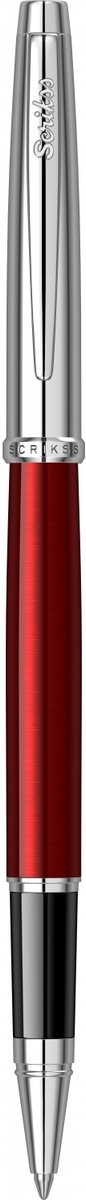 Scrikss Metropolis 800 Rollerpen | Met lak afgewerkte metalen kap en behuizing | Bordeaux Chroom