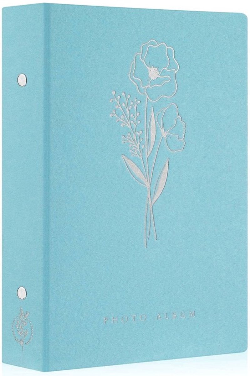 MTTProducts - Foto Album - 300 Foto's - Elegante Linnen Cover - Petrol - Ideaal
