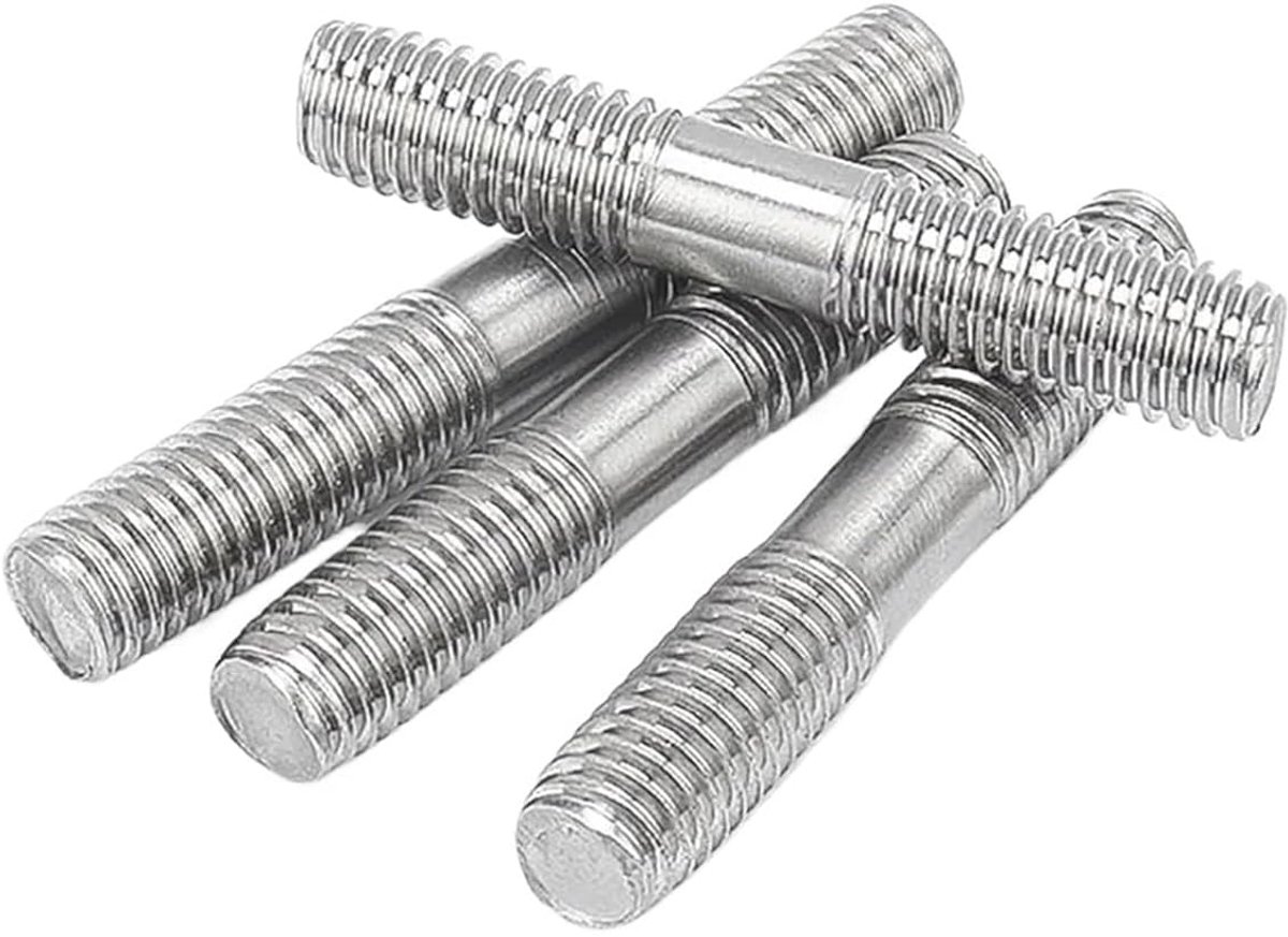 Dubbelzijdige Bouten - Schroefdraad Pen - Metaalbewerking - Roestvrij Staal A4 - M12 140mm - Zilverkleurig