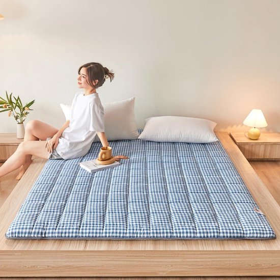 Draagbare Vloermat - Opvouwbaar Matras - Comfortabel Slapen - 5-Laags Vulling - 80x190cm - Stijl 3 — afbeelding 2