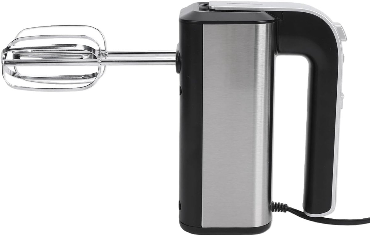 Elektrische Handmixer Keukenmixer Beslagmixer Bakken en Mixen Stabiele Motor 21 x 20.5 x 9.5 cm Zwart