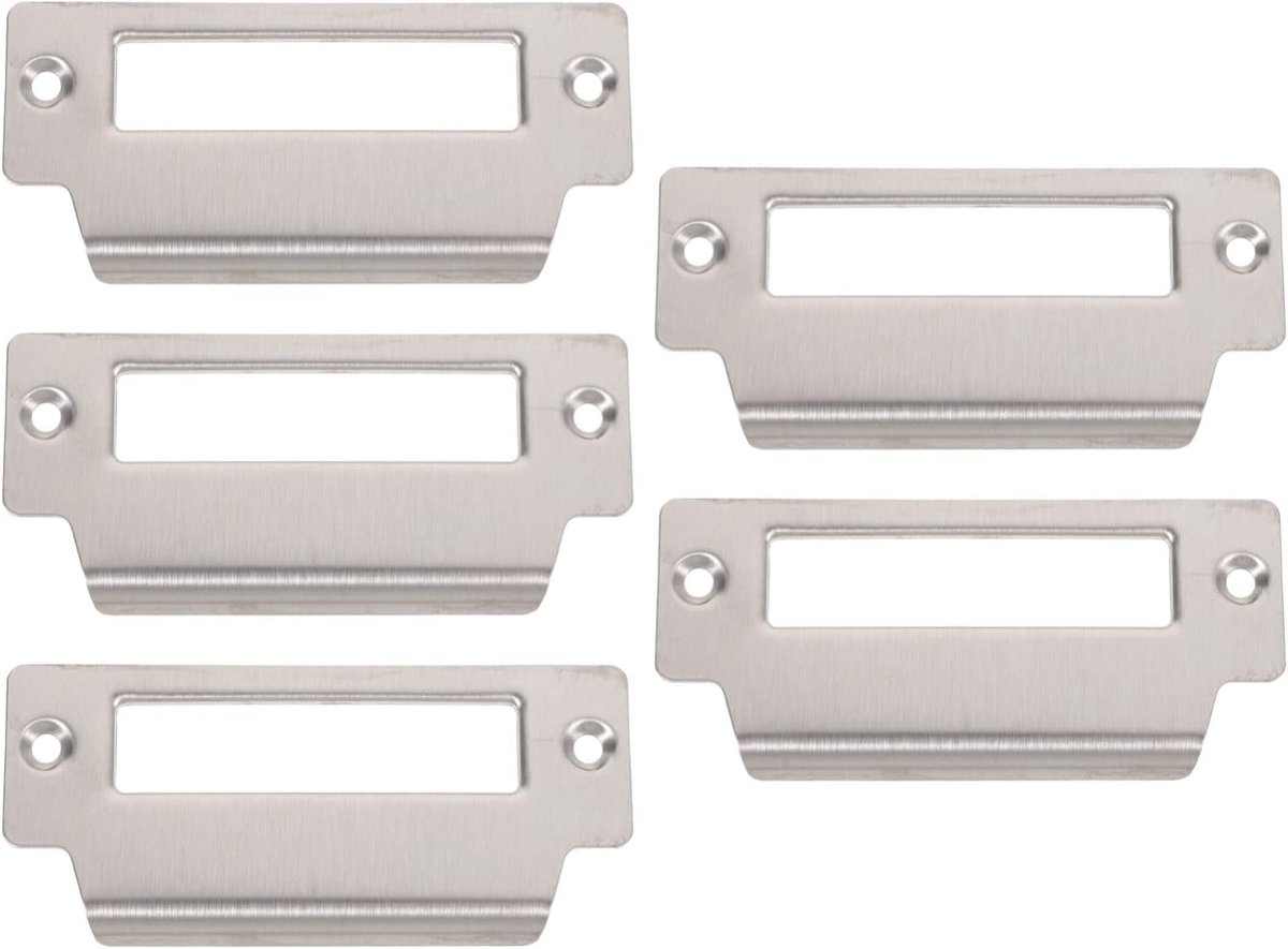 Deur Slagplaat - Versterkingsplaat Sluitplaat - Deur Beveiligen - Roestvrij Staal - 10 cm Lengte - Zilver