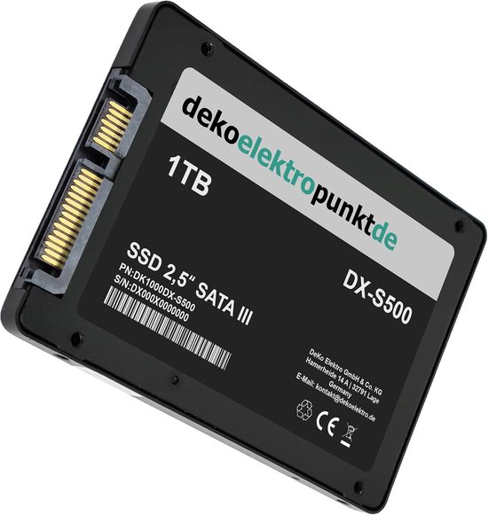 Interne SSD Schijf - Opslag Upgrade - Snellere Prestaties - SATA III Interface - 1000 GB - Zilver — afbeelding 2