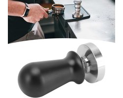 Koffie Tamper - Espresso Tool - Perfect Koffie Zetten - Innovatief Veerontwerp - 51 mm - Zilver