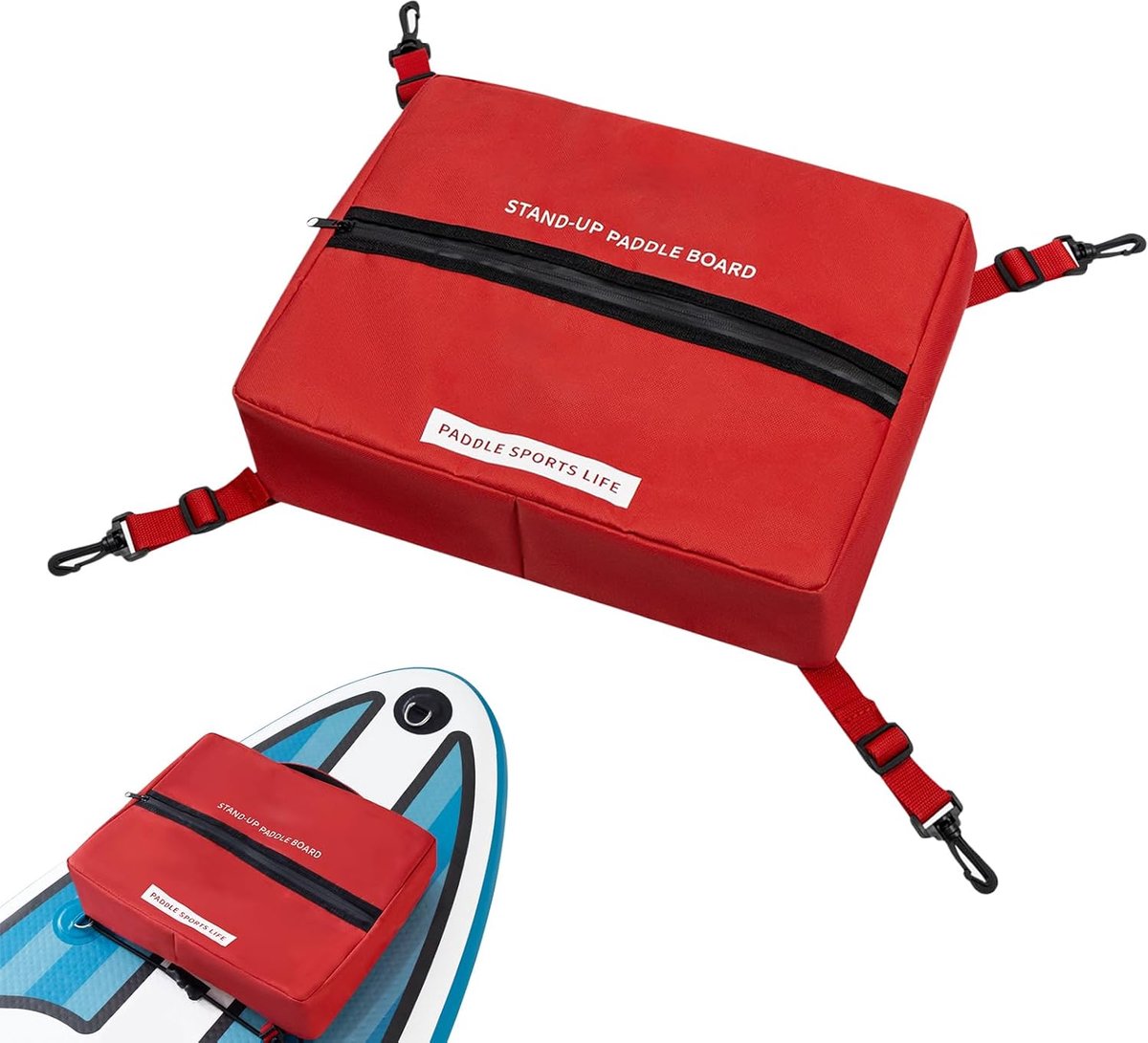 Kajak Koeltas - Paddleboard Tas - Wateravonturen Opslag - Duurzame Oxford Stof - 38 x 30 x 10 cm - Rood