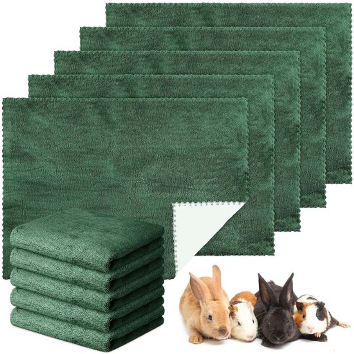 Dailygoody - Pipi-matten - Waterdicht - Absorberend - Donkergroen - Wasbaar