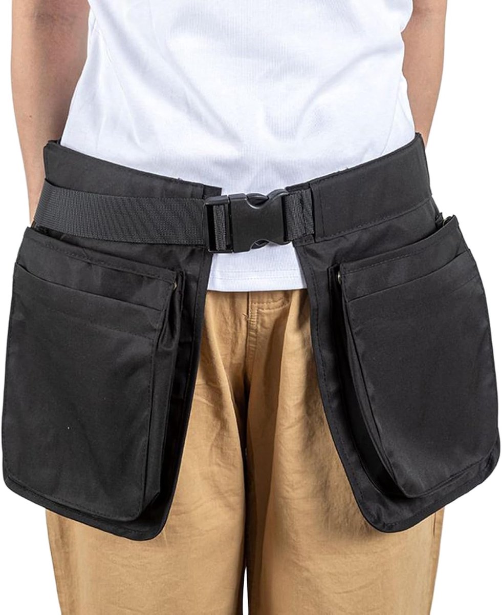 Hondensnack Tas - Trainingspouch - Hondentraining Buiten - Verstelbare Heupclip - 115 cm Lengte - Zwart