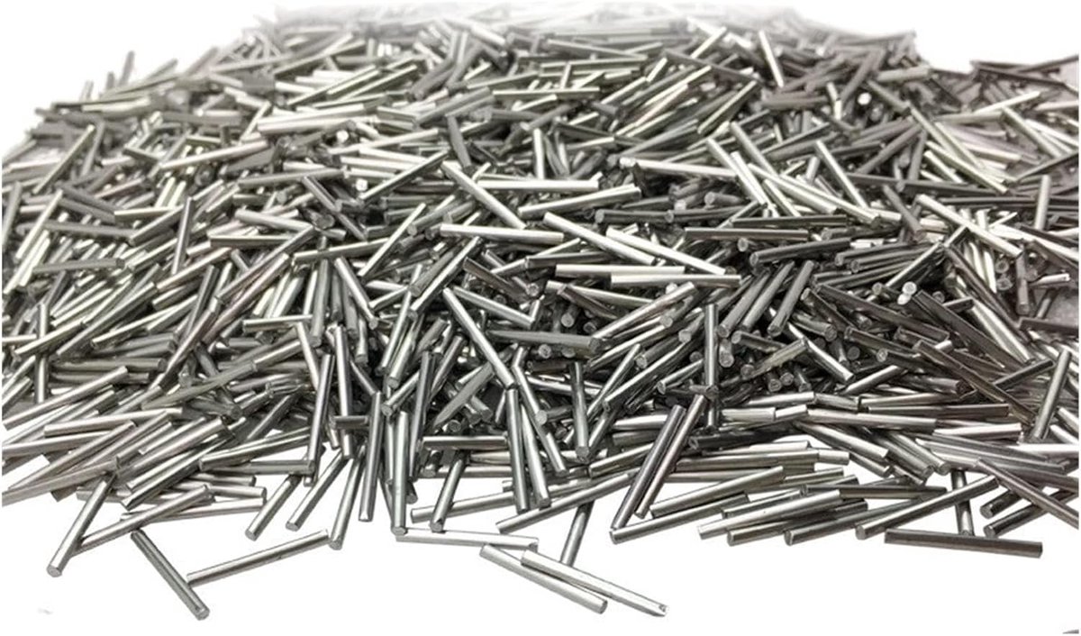 Polijstmachine naalden - Mini pins - Metaal polijsten - Magnetische werking - 1 KG - Zilverkleurig