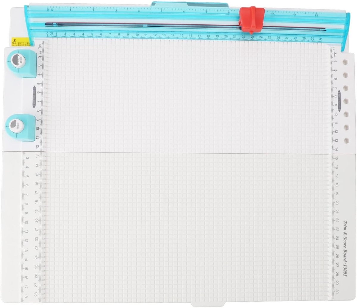 Multifunctionele Papier Snijder en Scorebord, 12.2 Inch Breed, Vouwbare Tool voor Kaarten Maken en Creatieve Projecten