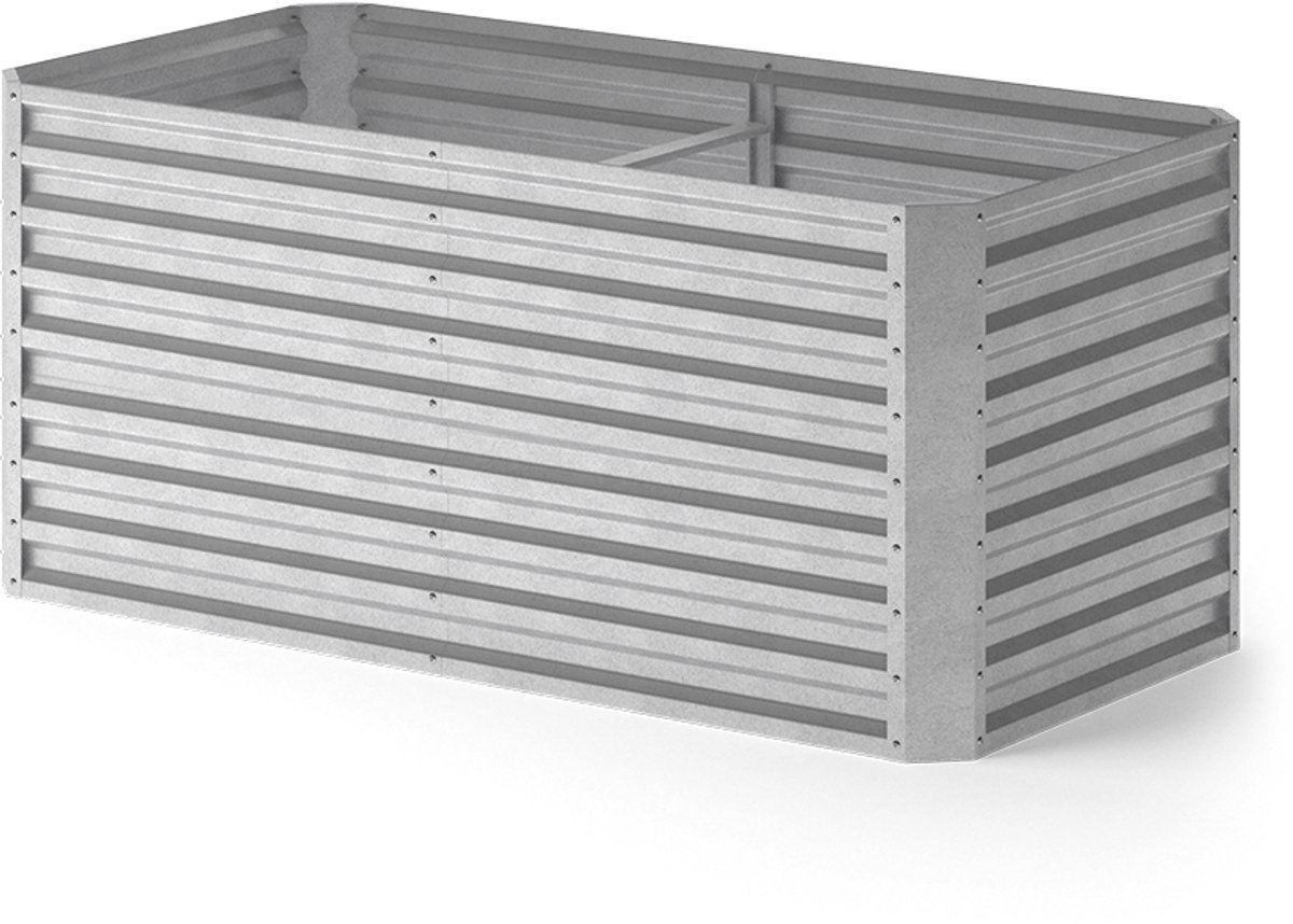 Vicco Composteerbak Garten, Zilver, 180 x 90 cm