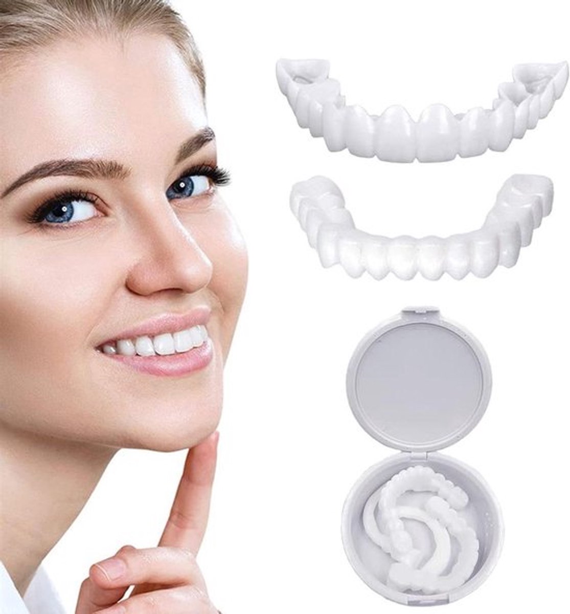 Tijdelijke Witte Gebit Veneers voor Mannen en Vrouwen - Allecto Plus