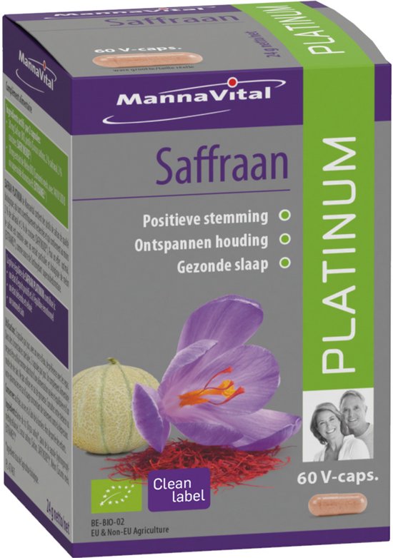 Mannavital Saffraan Platinum 60 Capsules