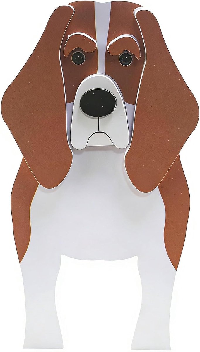 Hondenplantenbak - Dieren Bloempot - Decoratie Binnen Buiten - Lichtgewicht PVC - Maat M - Multicolor
