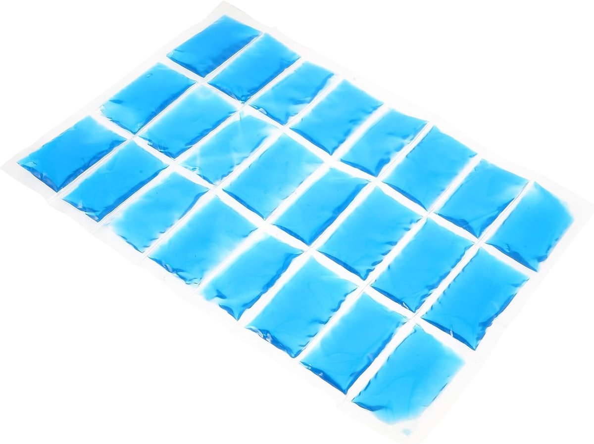 Herbruikbaar Koelgel Ijspak - Compacte Koelpack - Koeling Onderweg - Gelijkmatige Koudeverdeling - 37.5x26.5CM - Blauw