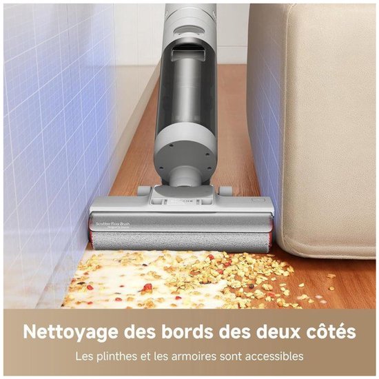 Dreame G10 Pro - 2-in-1 Nat- en Droog Steelstofzuiger met Dweilfunctie - 16.000 Pa Zuigkracht, 900 ml Watertank en Zelfreinigend Borstelsysteem