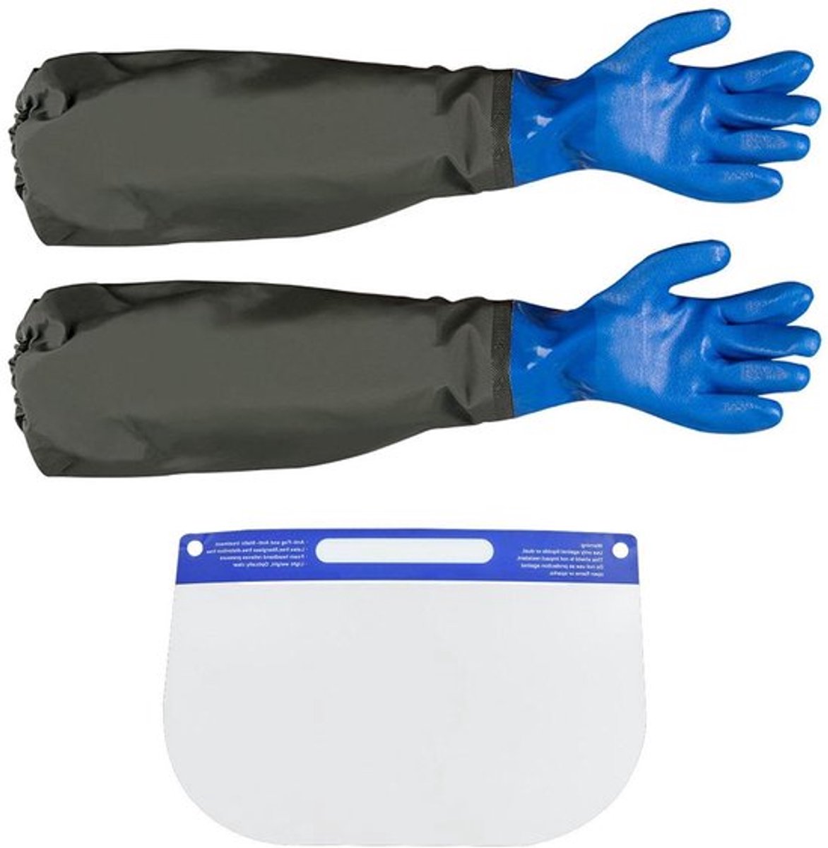 Beschermende handschoenen en masker Allecto Plus voor buitenwerk