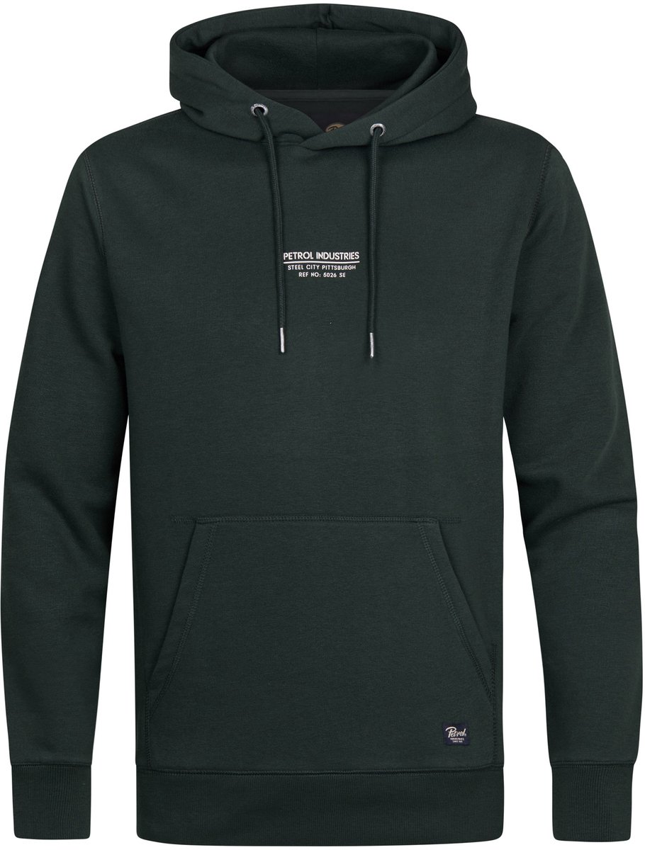 Petrol Industries - Heren Hoodie met grafische print forgeview - Groen - Maat S