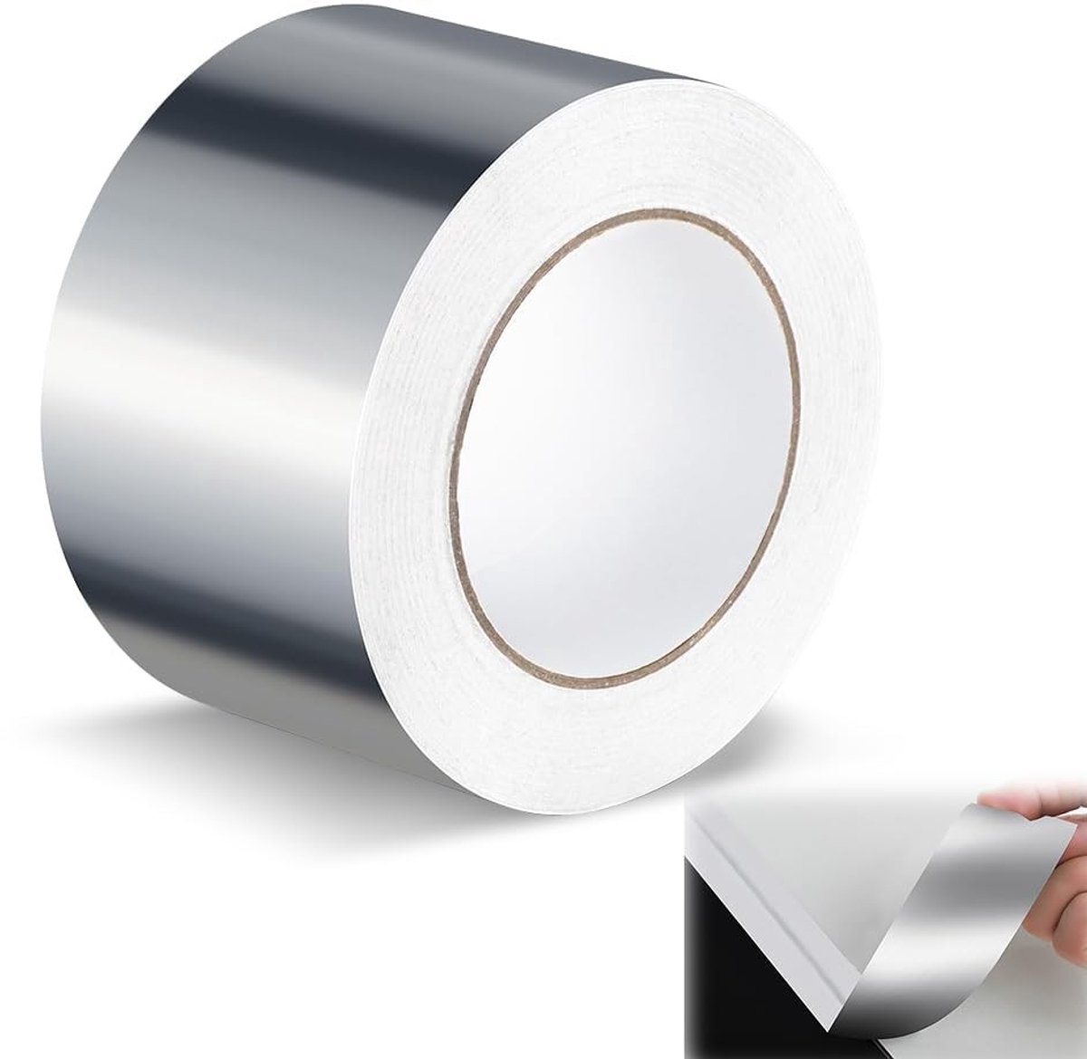 Waterdichte Aluminium Plakband 60 mm x 50 m - Hittebestendig, Zelfklevend en Perfect voor Reparaties en Afplakken