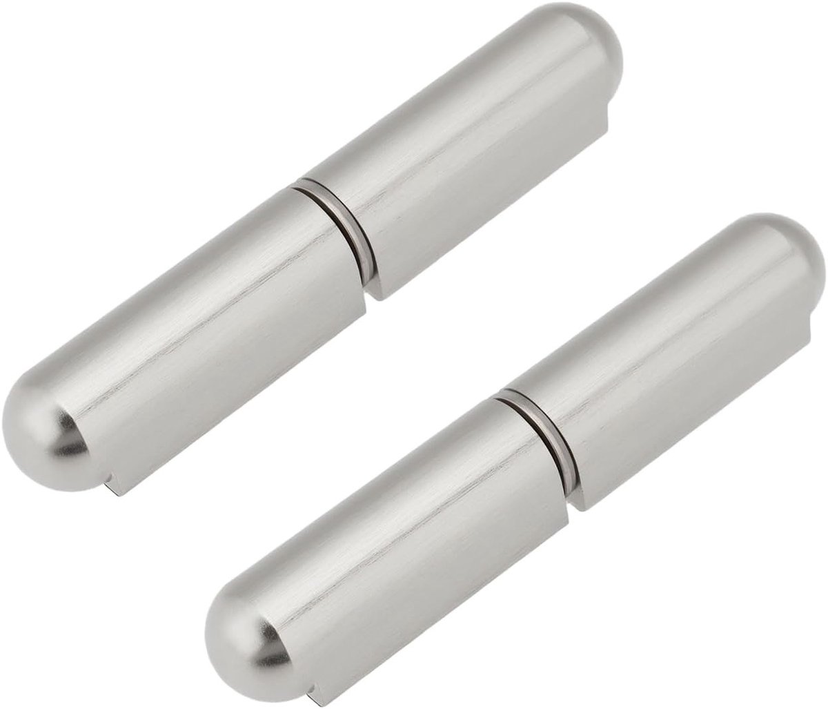2 Paar 80mm Lastechniek Barrel Scharnieren en RVS Lasteip Rollen voor Poorten en Deuren