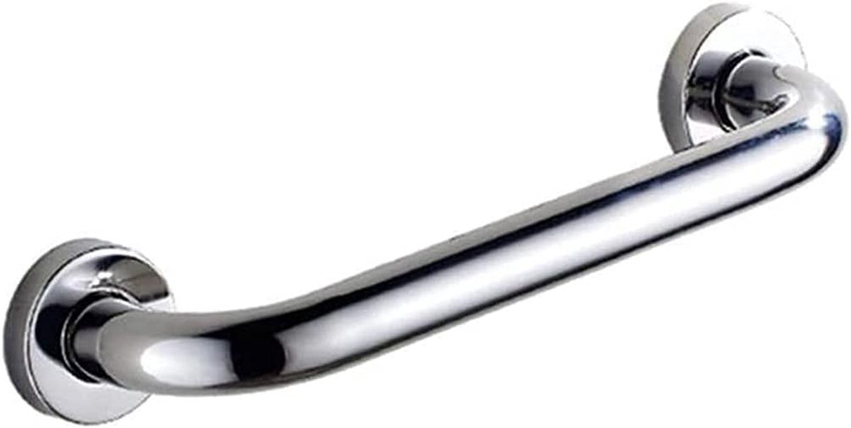 Veiligheid Handgreep - Badkamer Ondersteuning - Extra Stabiliteit - Roestvrij Staal - 58 Cm - Zilver