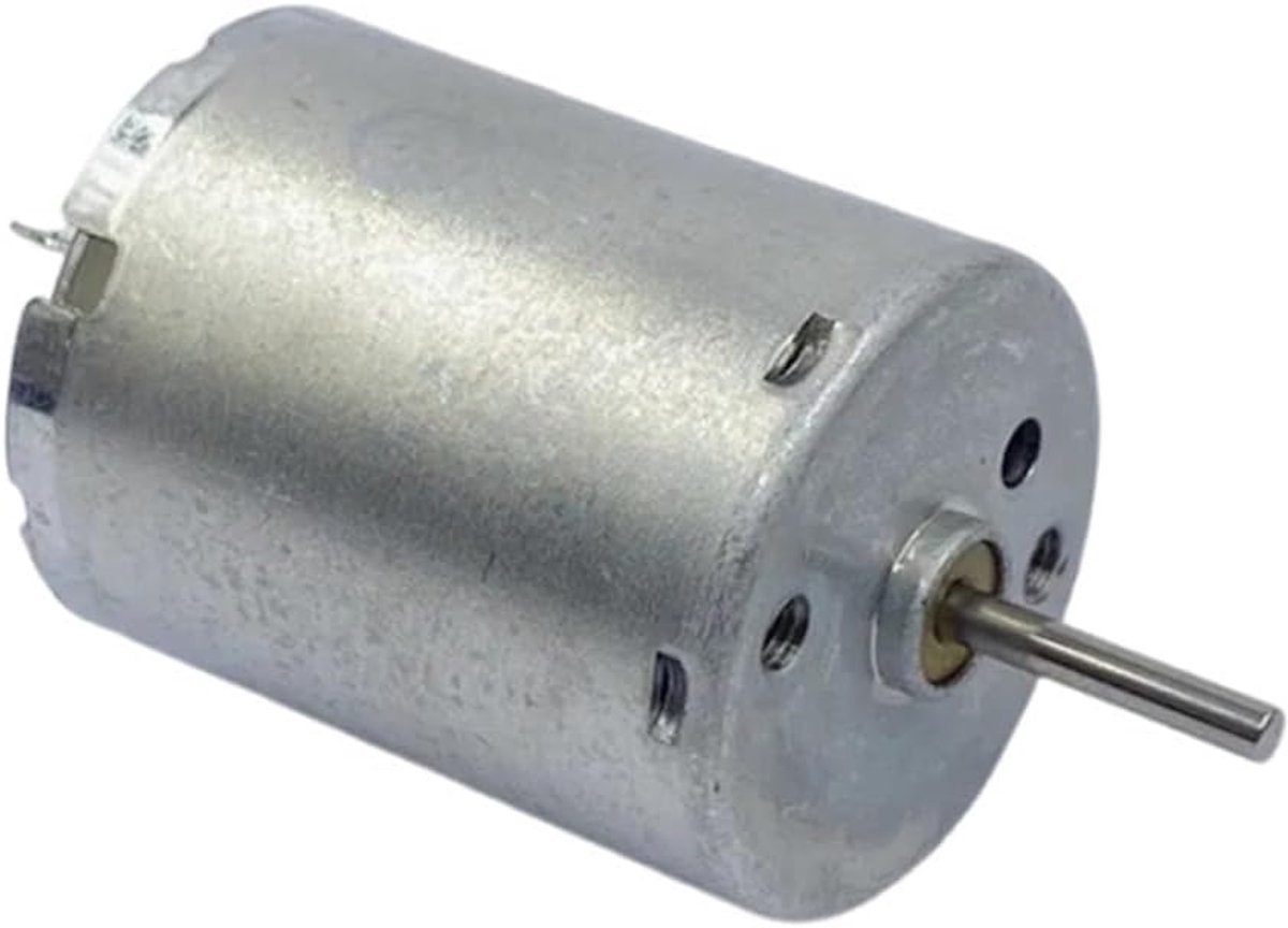 Kleine DC Motor - Mini Elektromotor - Doe-het-zelf Projecten - Hoge Snelheid - DC 6V-12V - Zilver