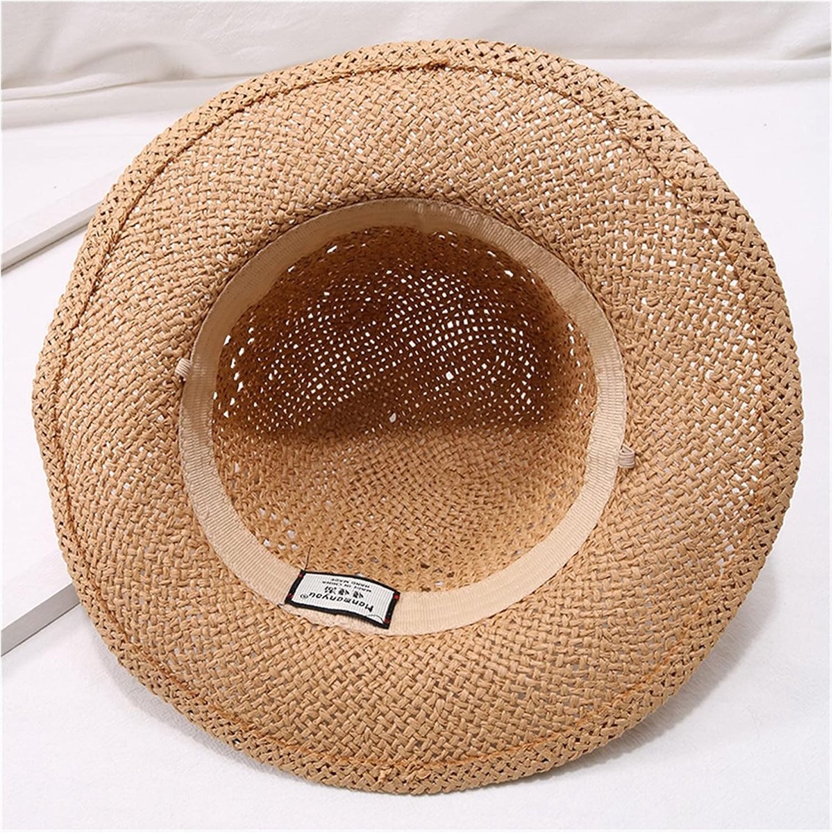 Zomerhoed Kinderen - Lace Hoed - Bescherming Tegen Zon - Extra Brede Rand - 50-52cm Omtrek - Wit