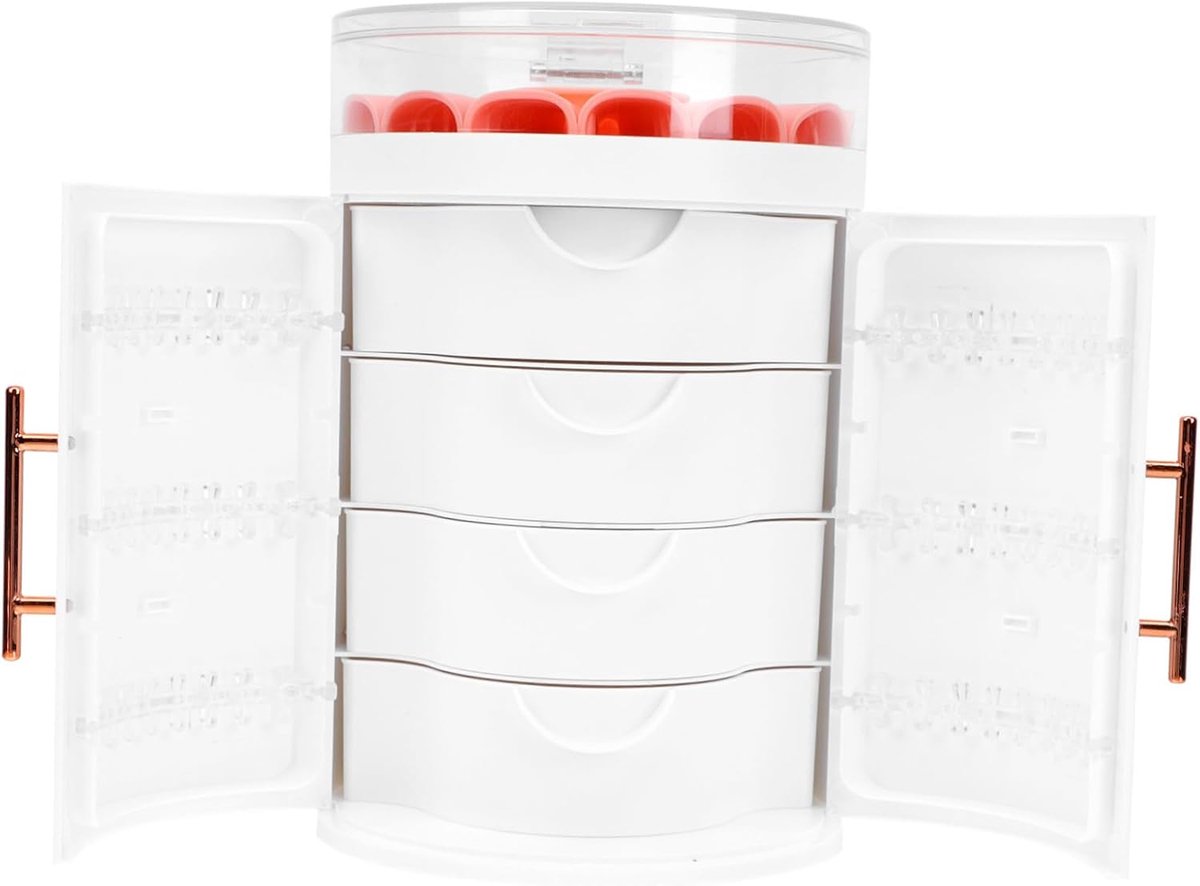 Sieraden Organizer - Opbergdoos - Sieraden Opbergen - Multilaags Ontwerp - 1 Stuk - Wit