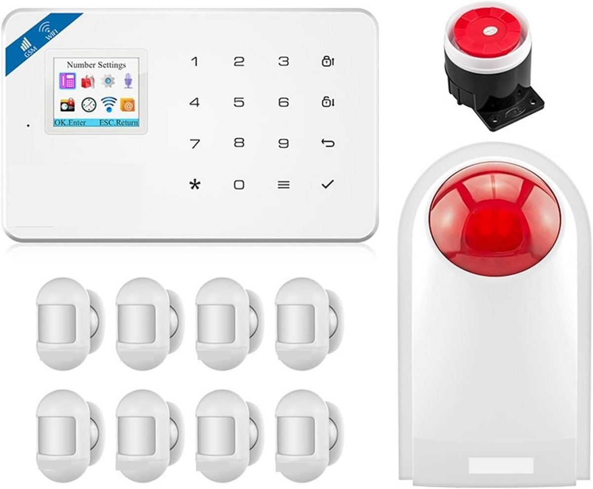 Draadloos Huisalarm - Smart Home Systeem - Beveiliging Huis - APP Controle - KIT 1 - Zwart
